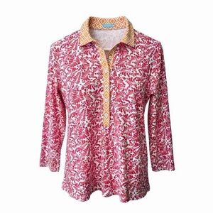 Women's Pink Patterned Blouse